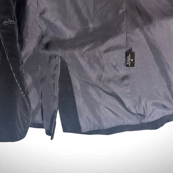 Jenni Kayne Size M Double Button Corduroy Blazer Jacket Dark Blue Classic Preppy - Picture 12 of 13